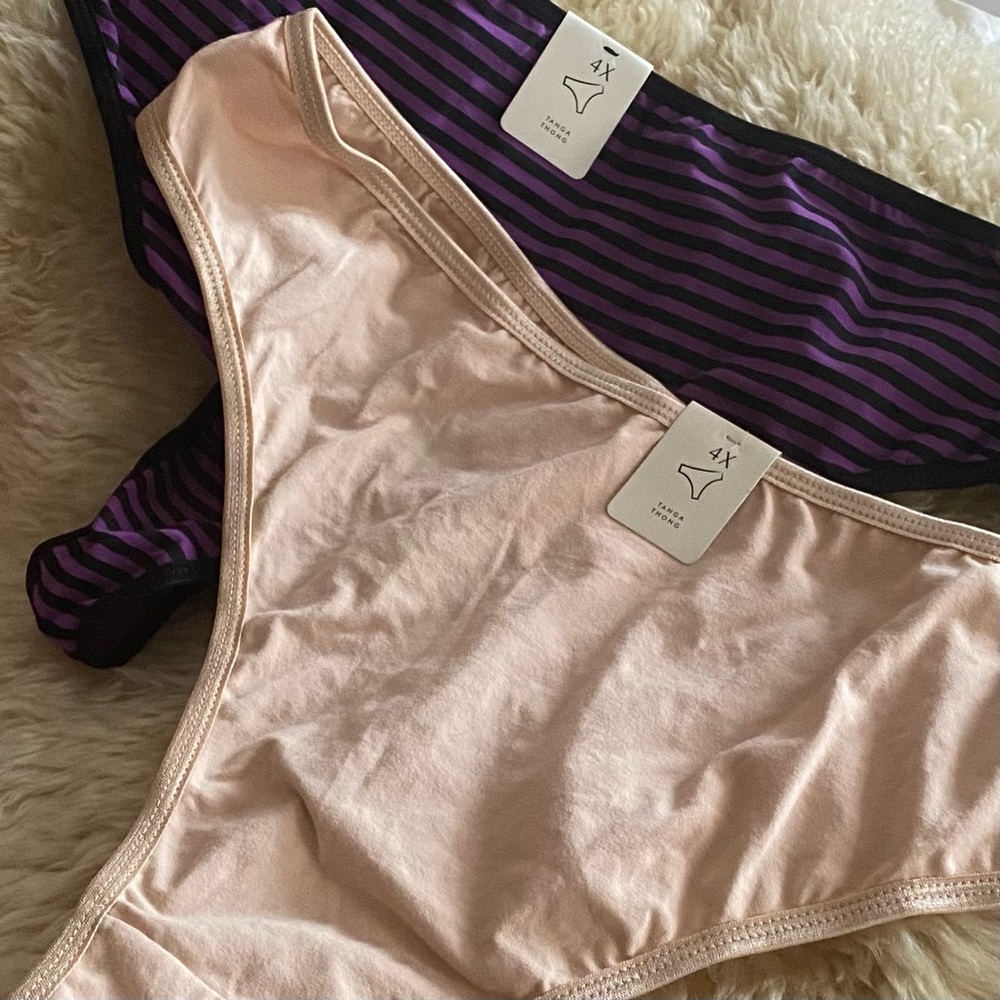 NWT Deesse  (Two  for One Price)Thongs, 4X. *P10